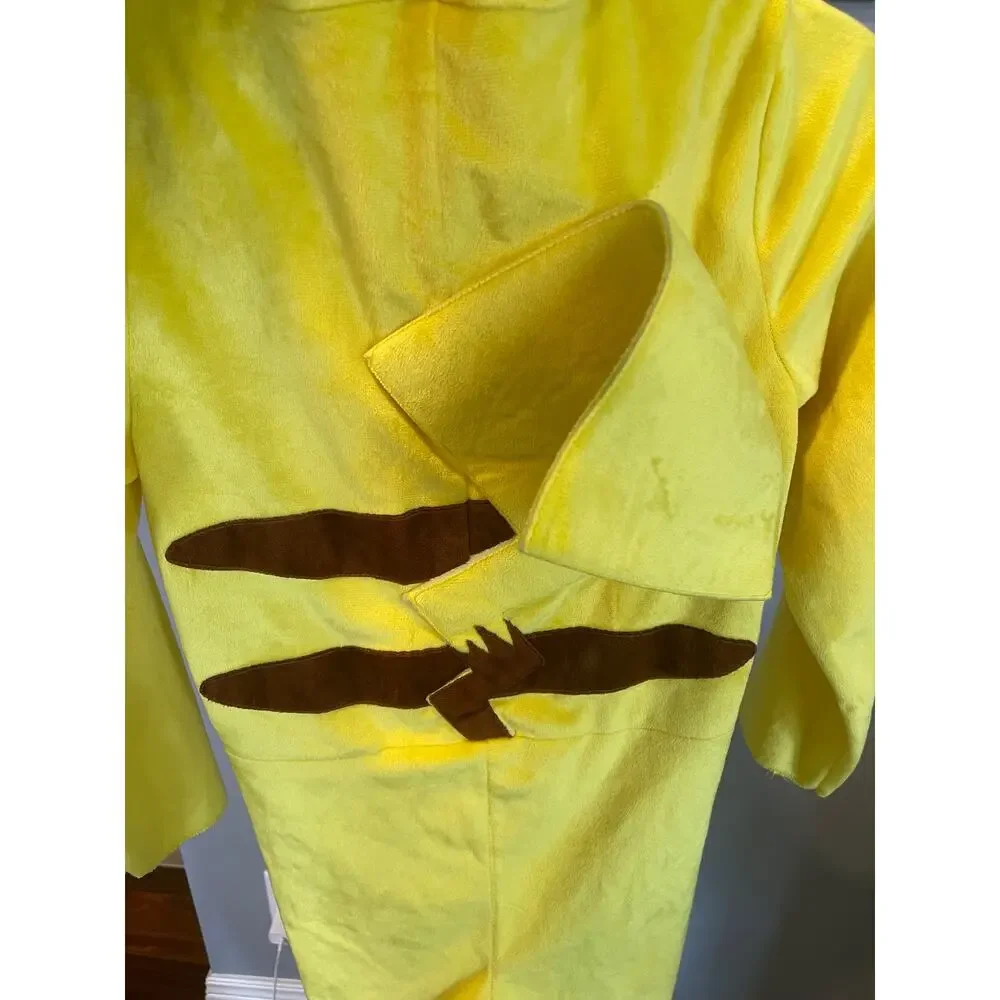 Youth L (10/12) Pokemon Pikachu Jumpsuit Halloween Cosplay Costume